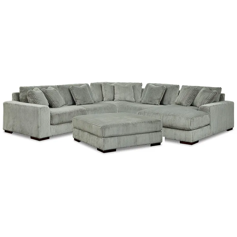 Lindyn 5-Piece Sectional and Ottoman