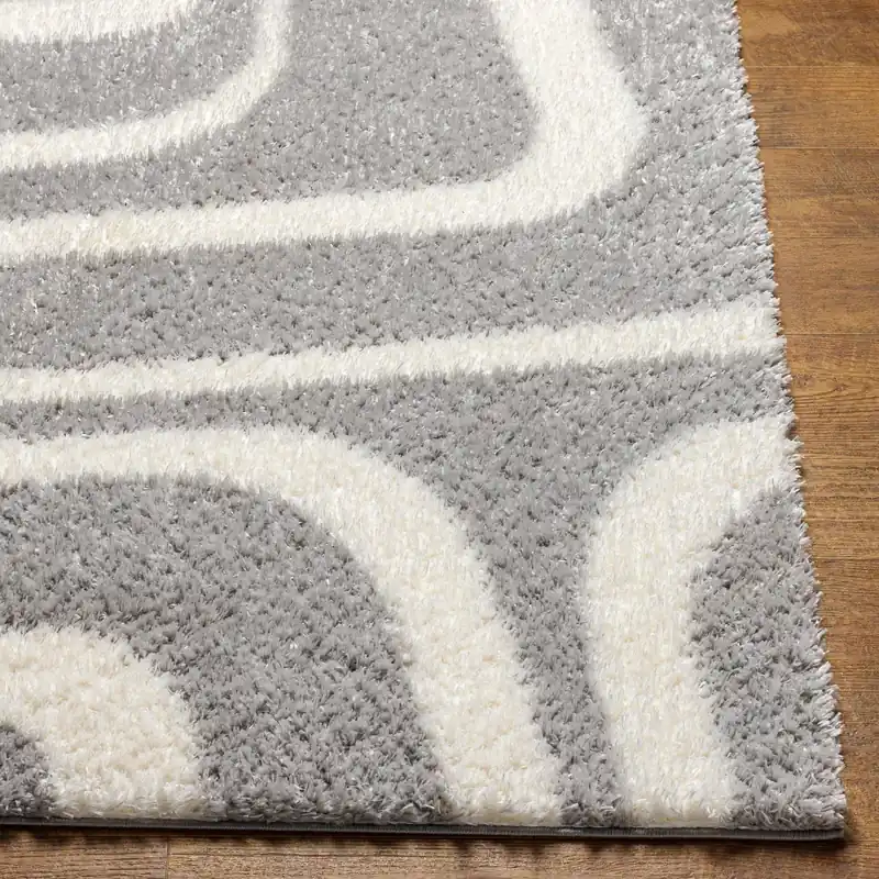 Cloudy Shag Machine Woven Rug - Livabliss