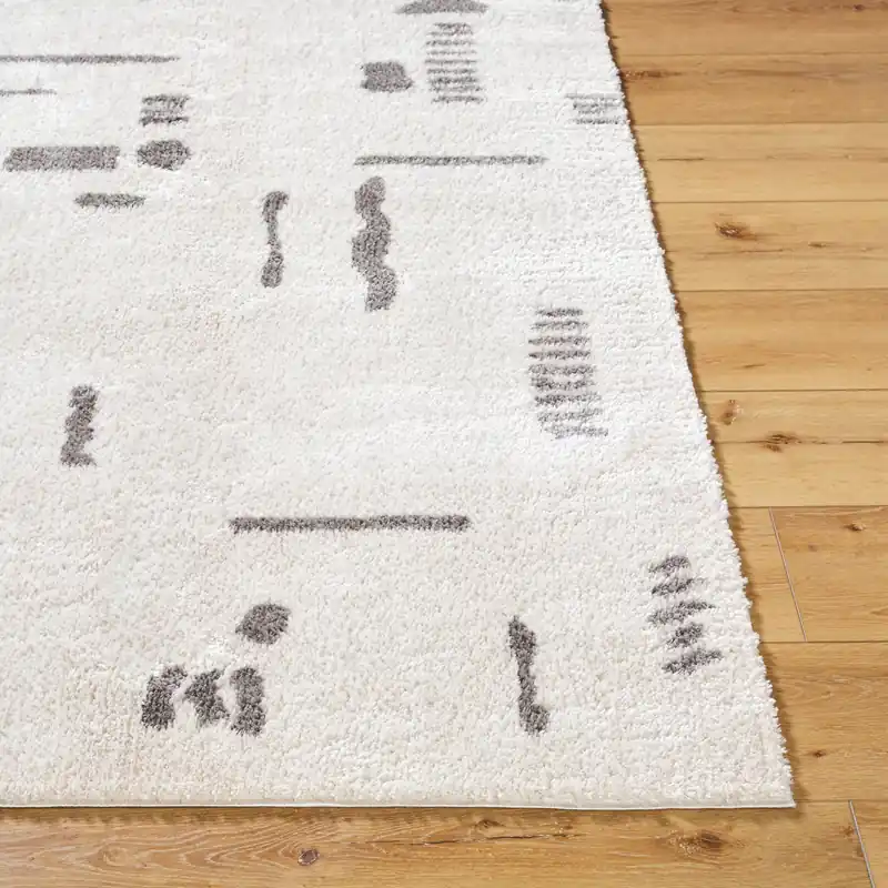 Fossay Shag Machine Woven Rug - Livabliss