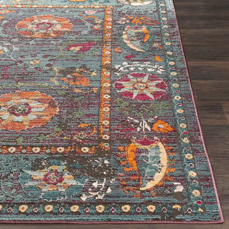 Herati Machine Woven Rug - Livabliss