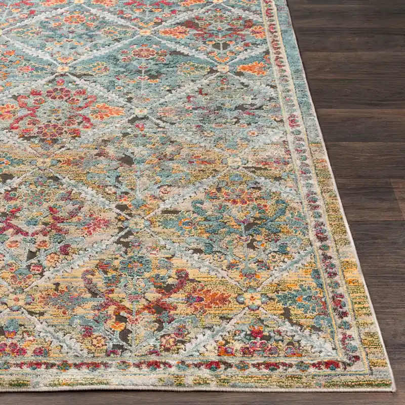 Herati Machine Woven Rug - Livabliss