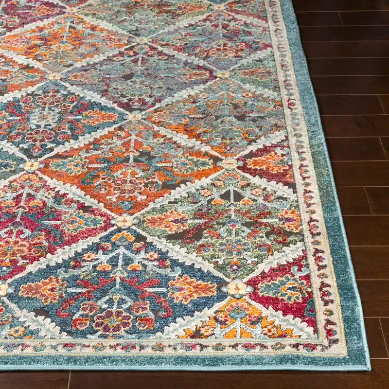 Herati Machine Woven Rug - Livabliss