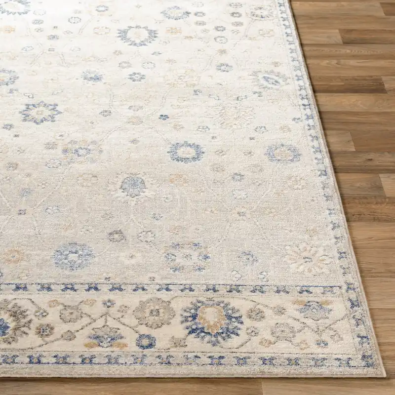 Indigo Machine Woven Rug - Livabliss