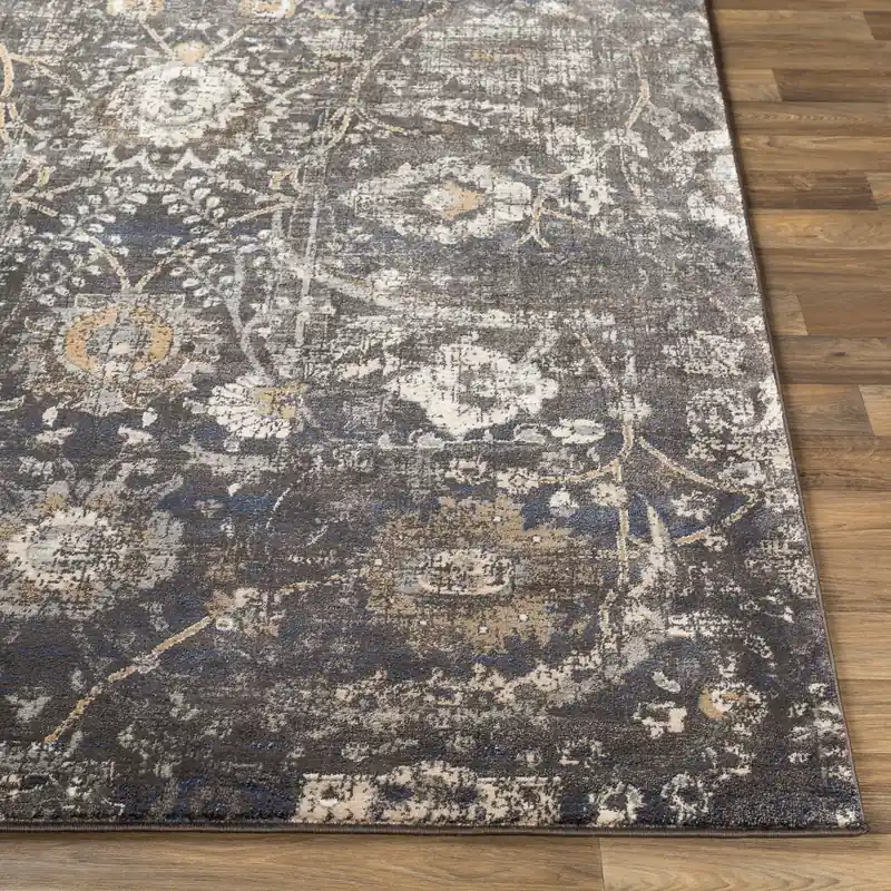 Indigo Machine Woven Rug - Livabliss